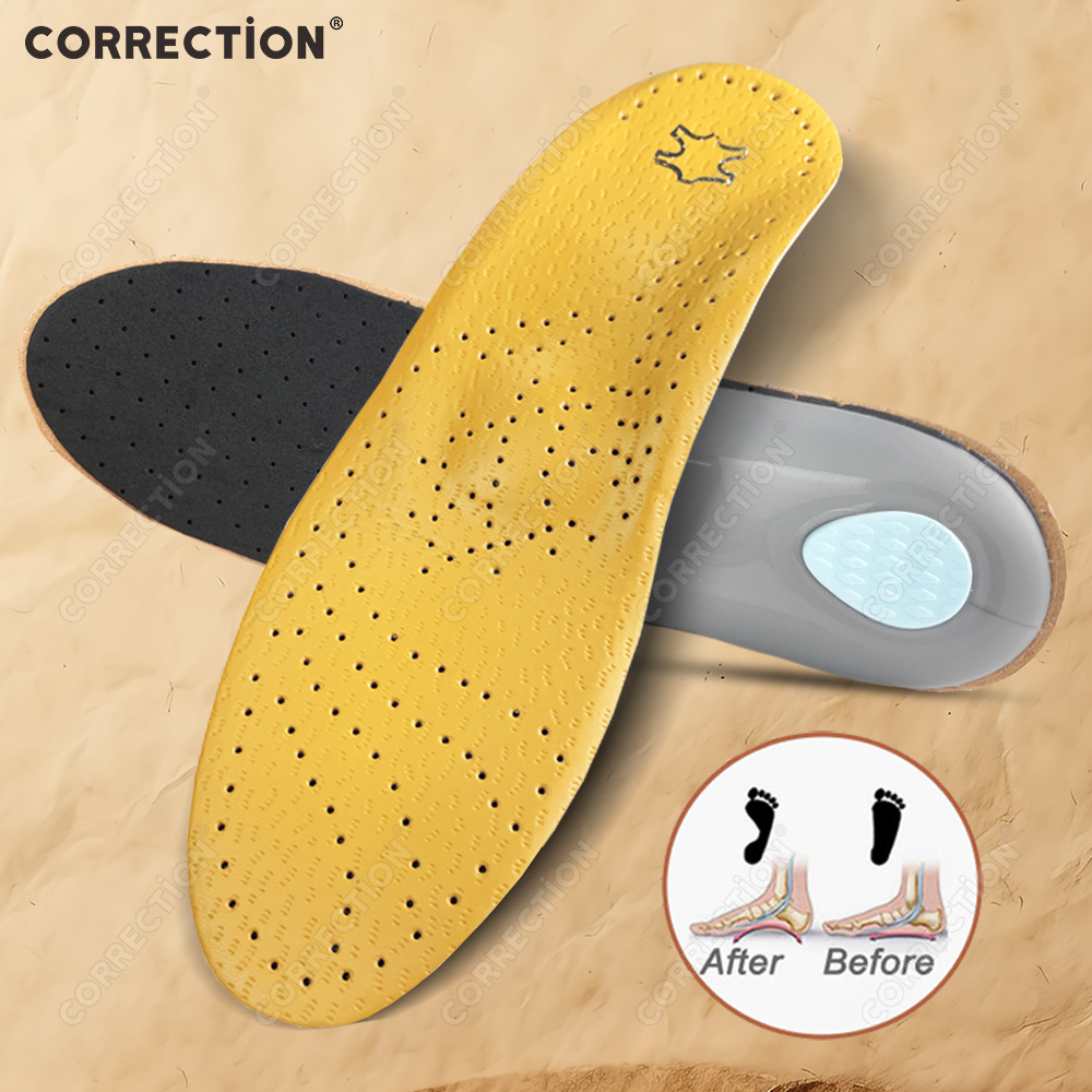 Sneaker Leather Care - Leren orthopedische inlegzolen met boogsteun voor