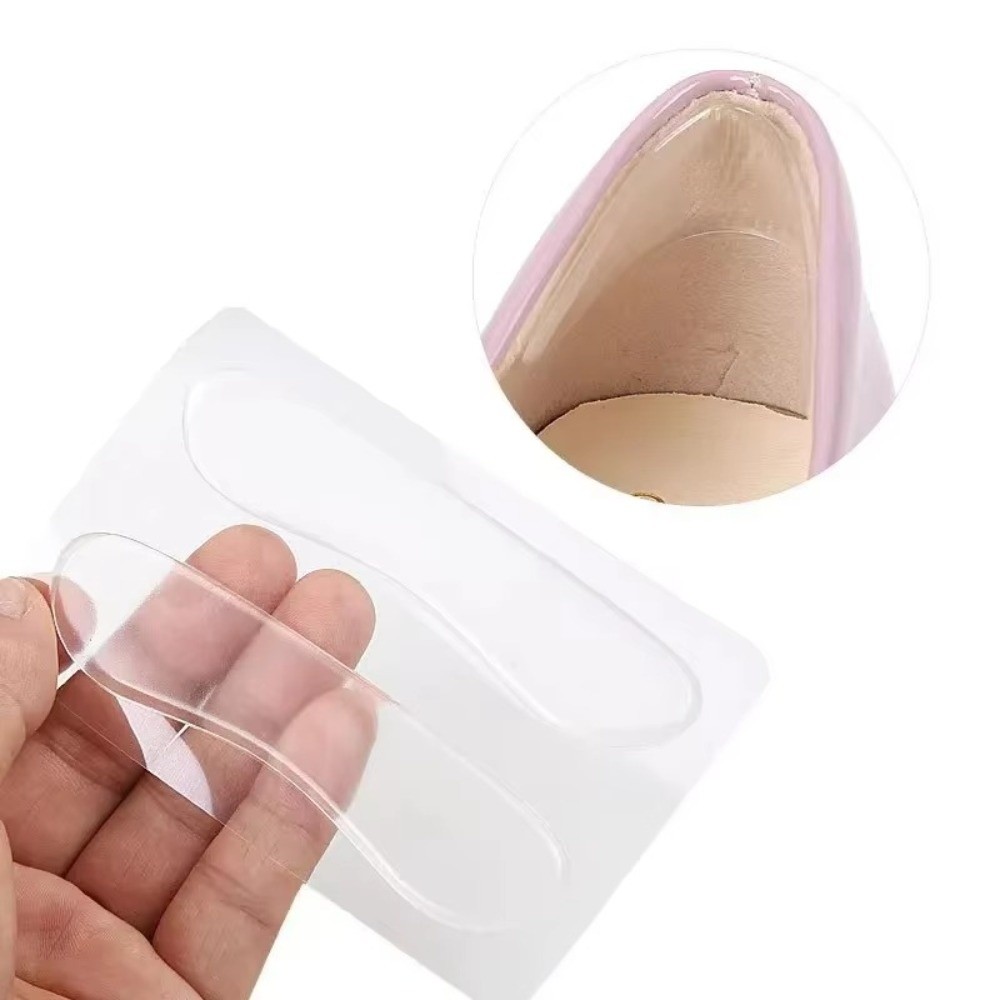 Heel Liner Grip - 5 paar nieuwe gel-hielkussentjes, transparant, flexibel,