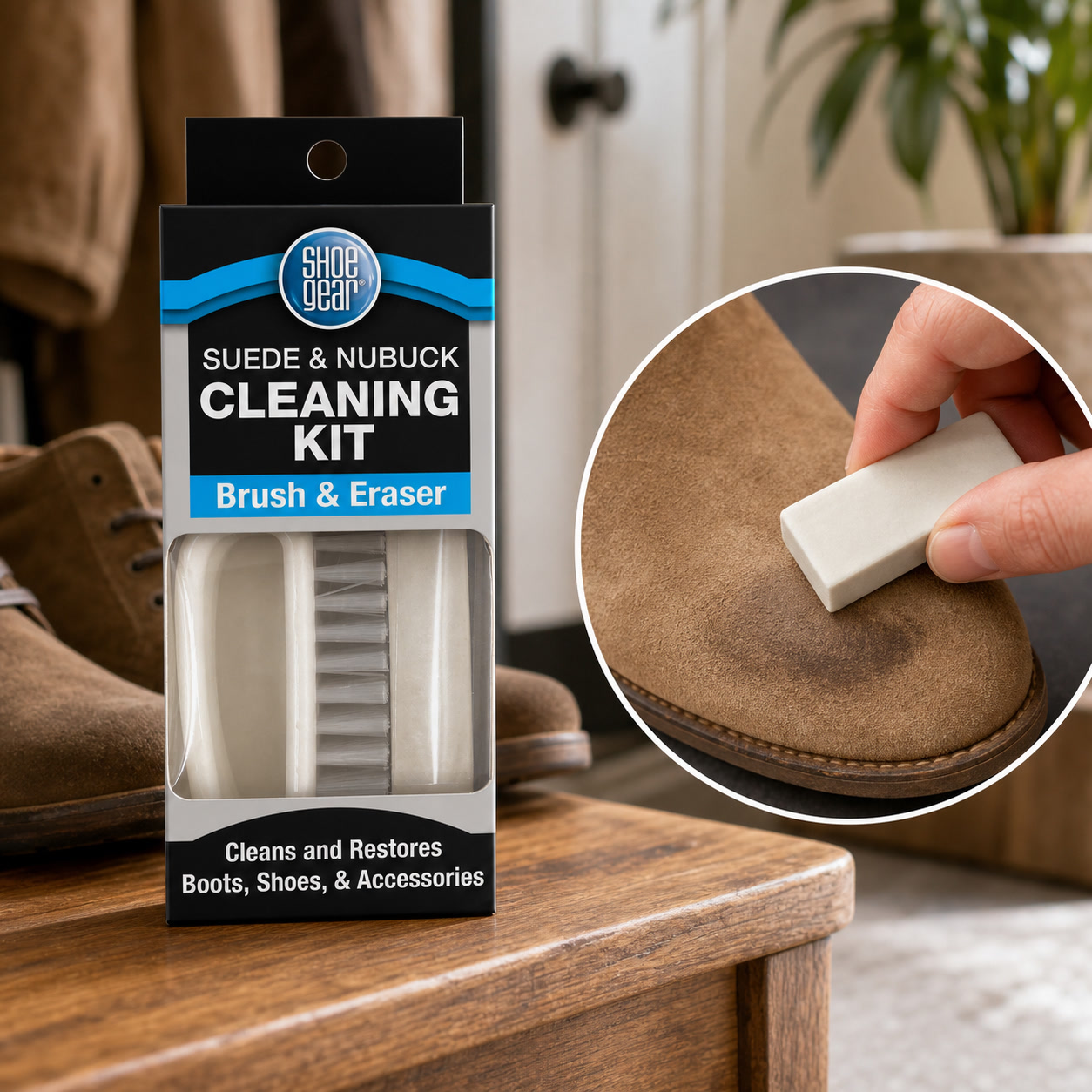 Sneaker Care For Suede - Schoenverzorgingsset voor suède en nubuck met