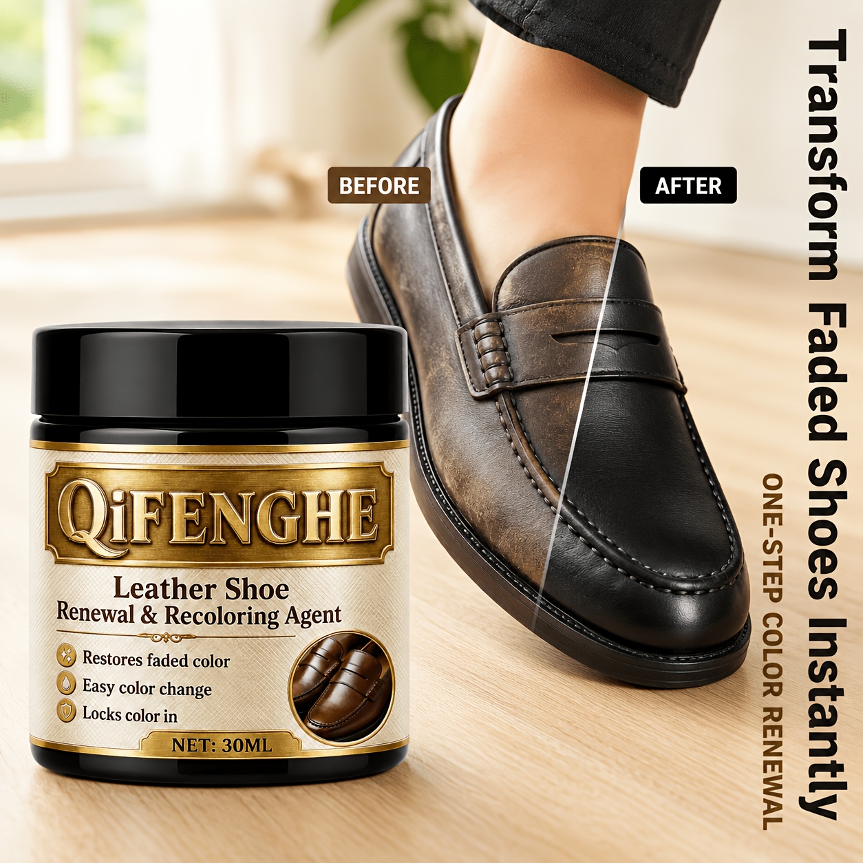 Shoe Polish Cream - Lederen schoenvernieuwing Recoloring Polish Dye Cream